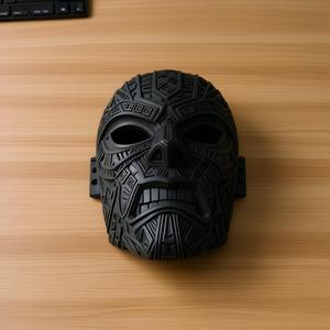 Tribal War Mask – Obsidian Edition