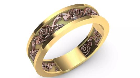 ornament engraved ring stl verified