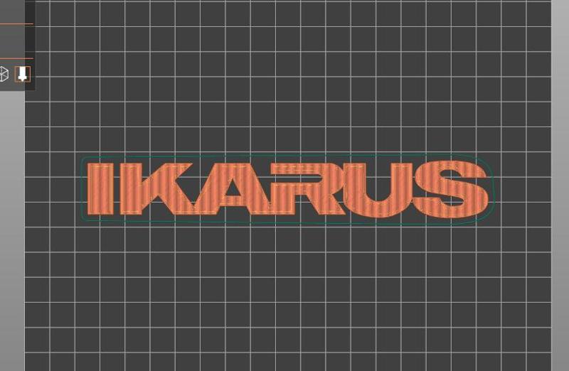 IKARUS logo bagde emblem