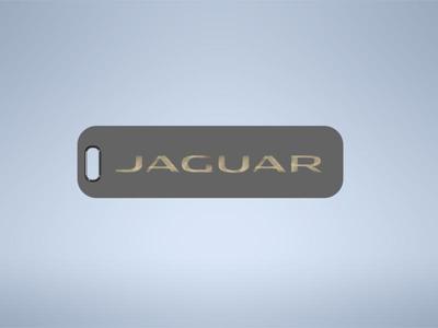 Jaguar logo emblem keychain keyring
