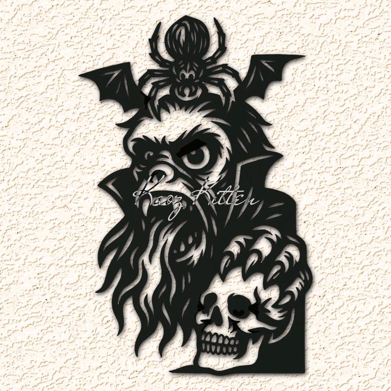 Monster Spider Skull Wall Art Home Decor