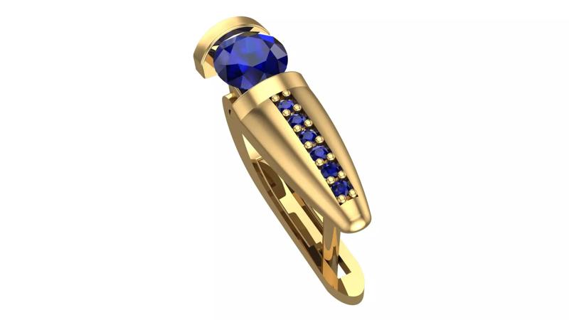 Golden Elegance Meets Blue Passion - Earring Collection--DL25--