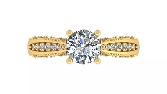 Elegant Blue Sapphire Engagement Ring