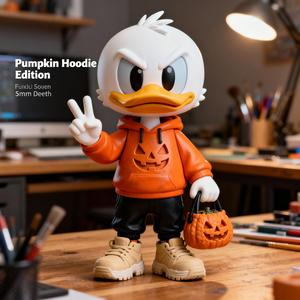 3D Printable Donald Duck Pumpkin Hoodie Figure