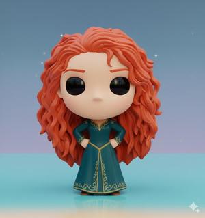 Merida Kawaii Princess - Collectible 3D Figure