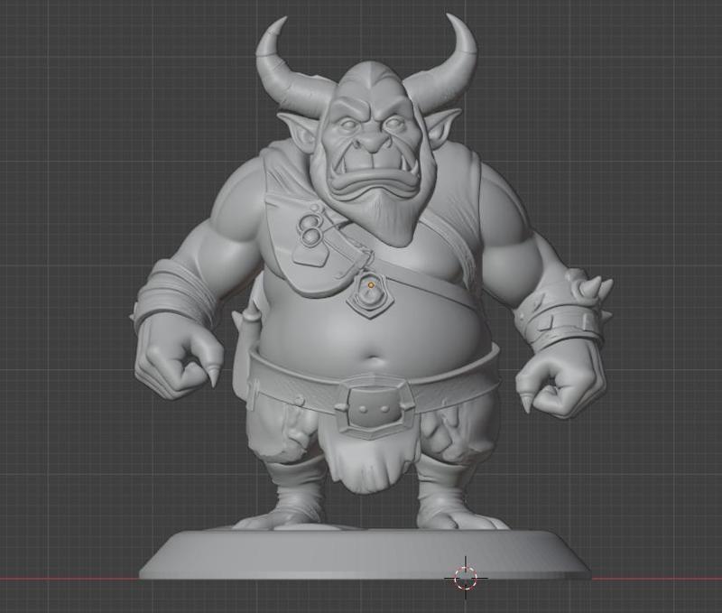 Oni Mage Ogre Brute Horned Giant for D&D (32mm Scale)