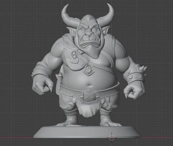 Oni Mage Ogre Brute Horned Giant for D&D (32mm Scale)