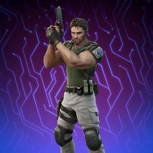 Residual Evil Chris Redfield low poly