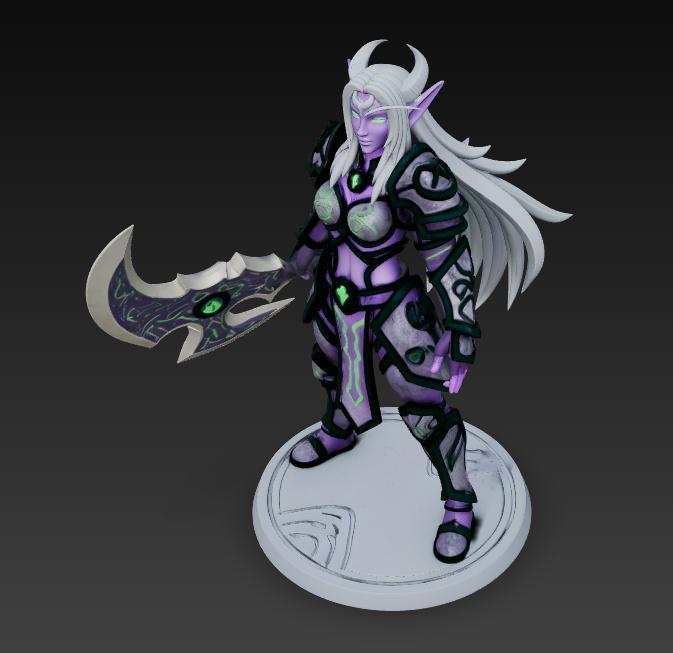WARCRAFT NIGHT ELF ACTION FIGURE