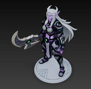 WARCRAFT NIGHT ELF ACTION FIGURE