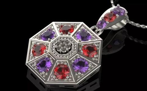 gold fashion diamond pendant