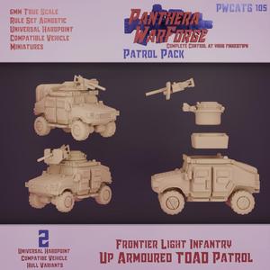 Up Armoured TOAD: Universal Hardpoint System Patrol Pack (6mm Real Scale)