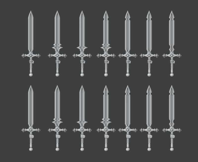 Space Warriors: Calibanite Swords 1_Hnad