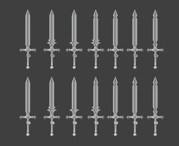 Space Warriors: Calibanite Swords 1_Hnad