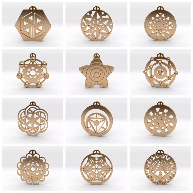 Crop Circle Pendants Pack X