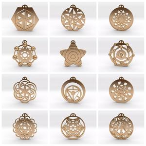 Crop Circle Pendants Pack X