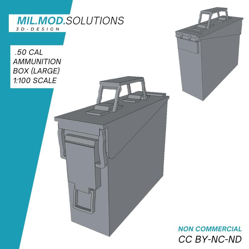 .50 CAL M9 Bundeswehr ammunition box (large)