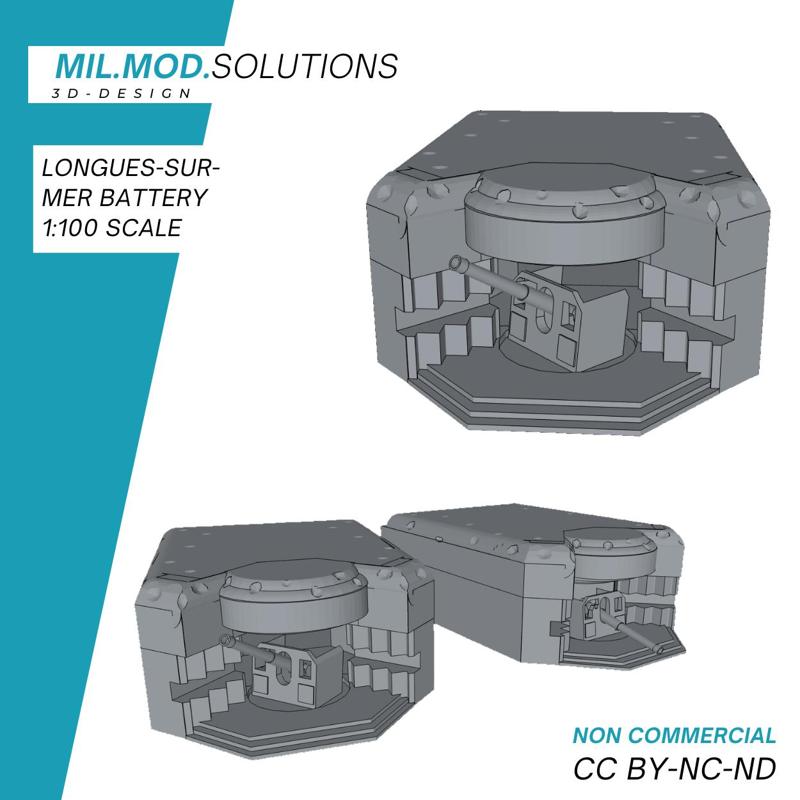 Longues-sur-Mer 15 cm battery (Normandy bunker)