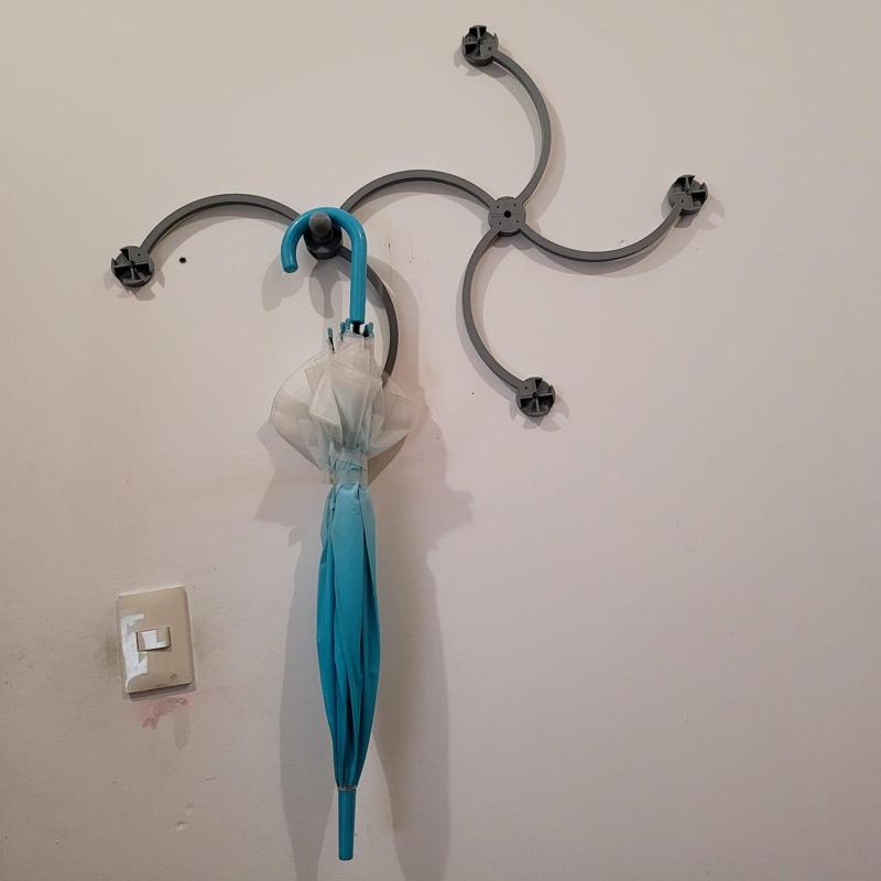 Hanger nested modular coat rack for different objects