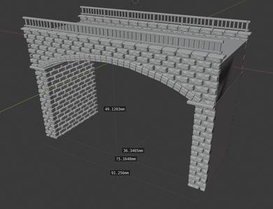 1-LANE ROAD BRIDGE SCALE N
