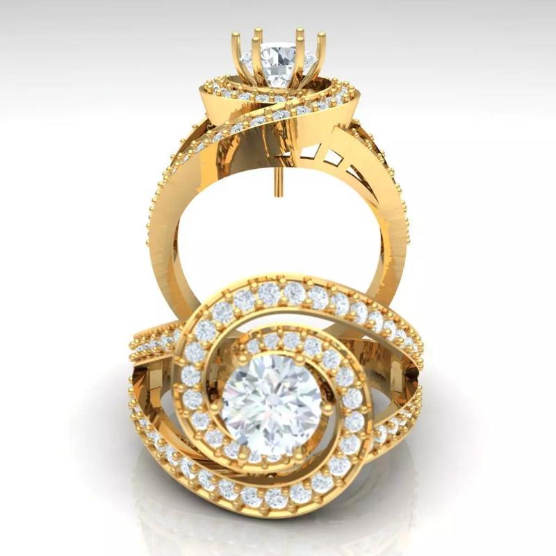 Solitaire Ring - 3d printable design