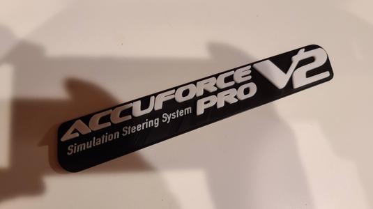Accuforce Pro V2 3D stick on Logo