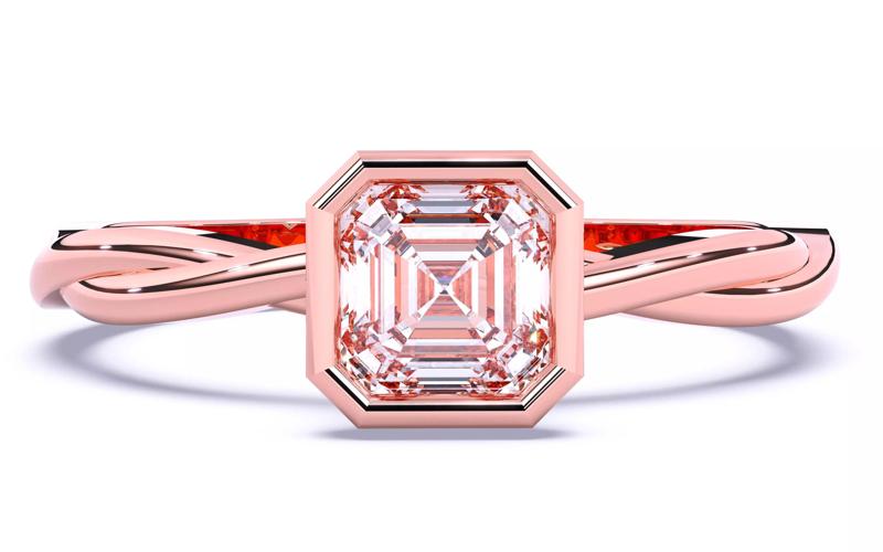 Solitaire Engagement ring 3dm stl renders details