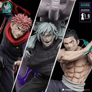 Yuji & Todo vs Mahito JUJUTSU KAISEN - STL ready for 3D Printing