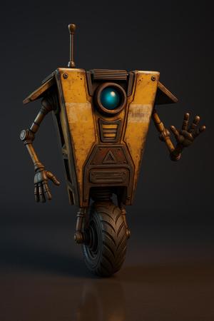 Claptrap (CL4P-TP) Inspired Robot Figurine