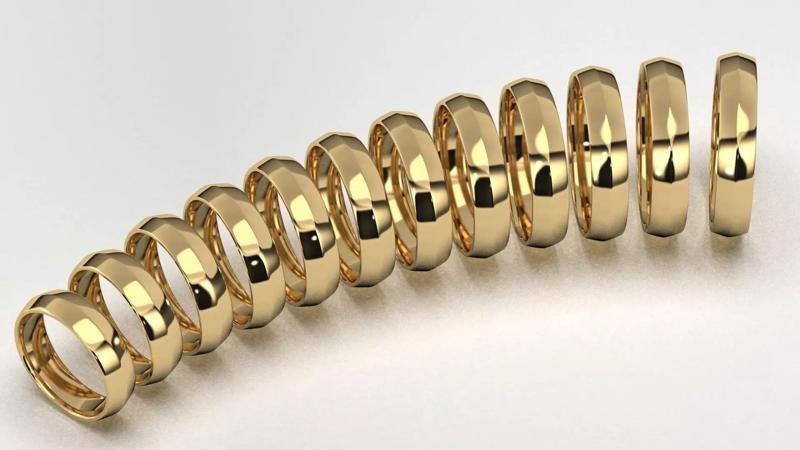 Band Ring for Men print model 3D R0139-W 5mm