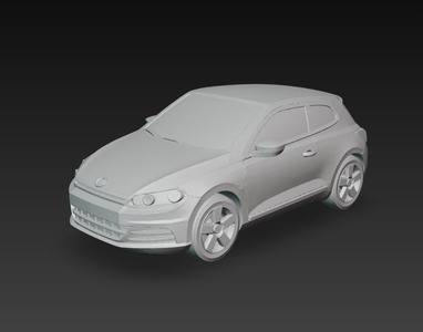 Volkswagen Scirocco – Modelo 3D de Auto Deportivo Compacto para Impresión 3D