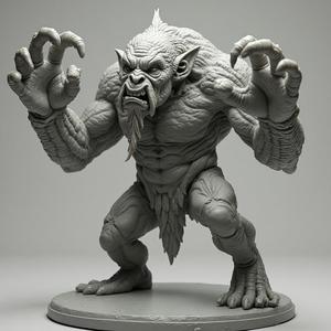 Grotesque Brute: 28-32mm Scale Fantasy Miniature