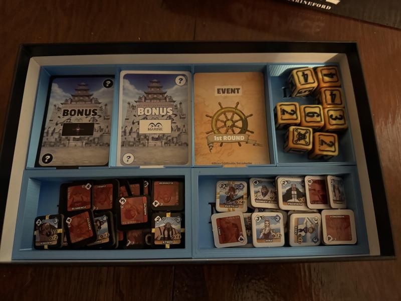 One Piece Assault on Marineford Board Game Organizer