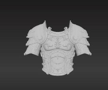 Detailed Sci-Fi Warrior Shoulder Armor - Upgrade Parts for Your Tabletop Miniatures