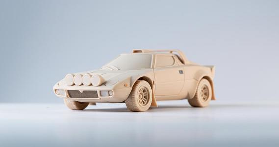 Lancia Stratos Rally 3D  Model Car