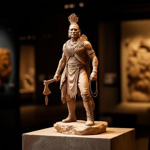 Native Warrior – Highly Detailed Tribal 3D Printable Model STL