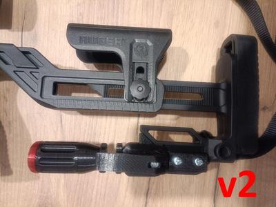 Rifle Monopod (with metal bolt) v2