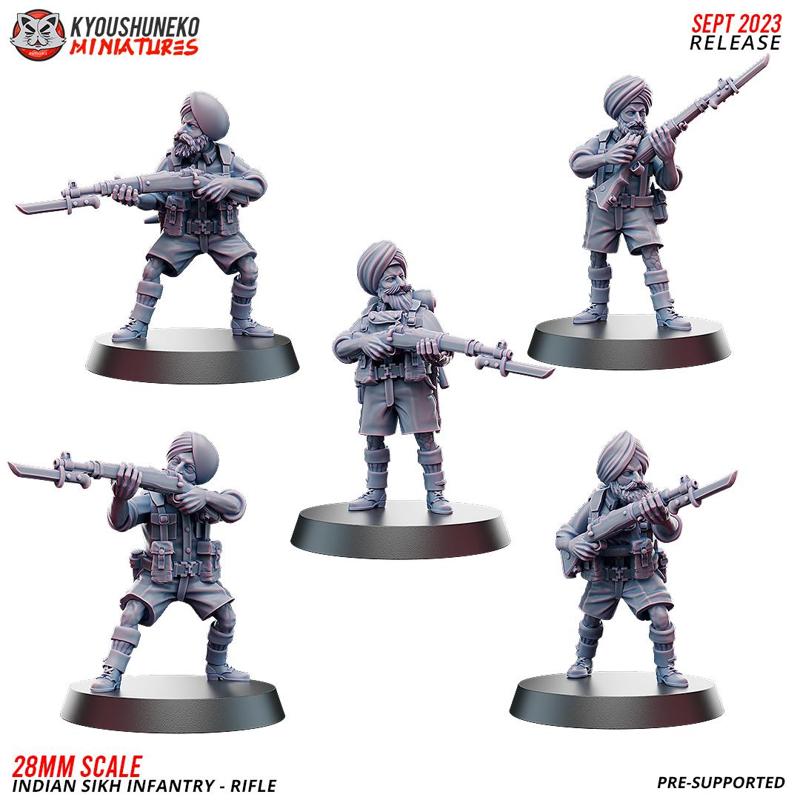 Riflemen - Indian Sikh Infantry ww2