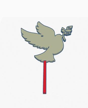 Pigeon - Cake topper