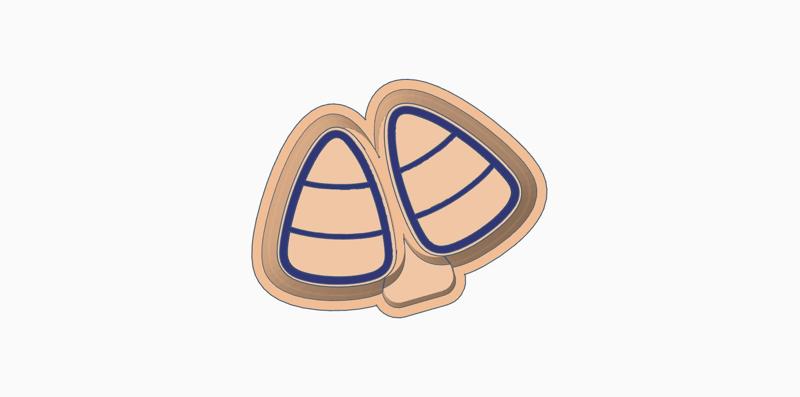 candy corn freshie vent mold housing stl