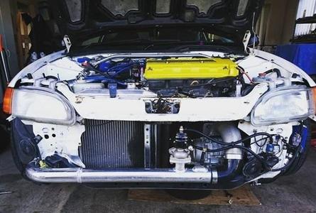 H*nda D and B series SC14 supercharger mount kit