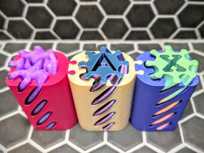 Modular Spiral Vortex Containers - Name Rack