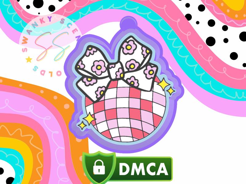 Disco Ball Bow Freshie STL