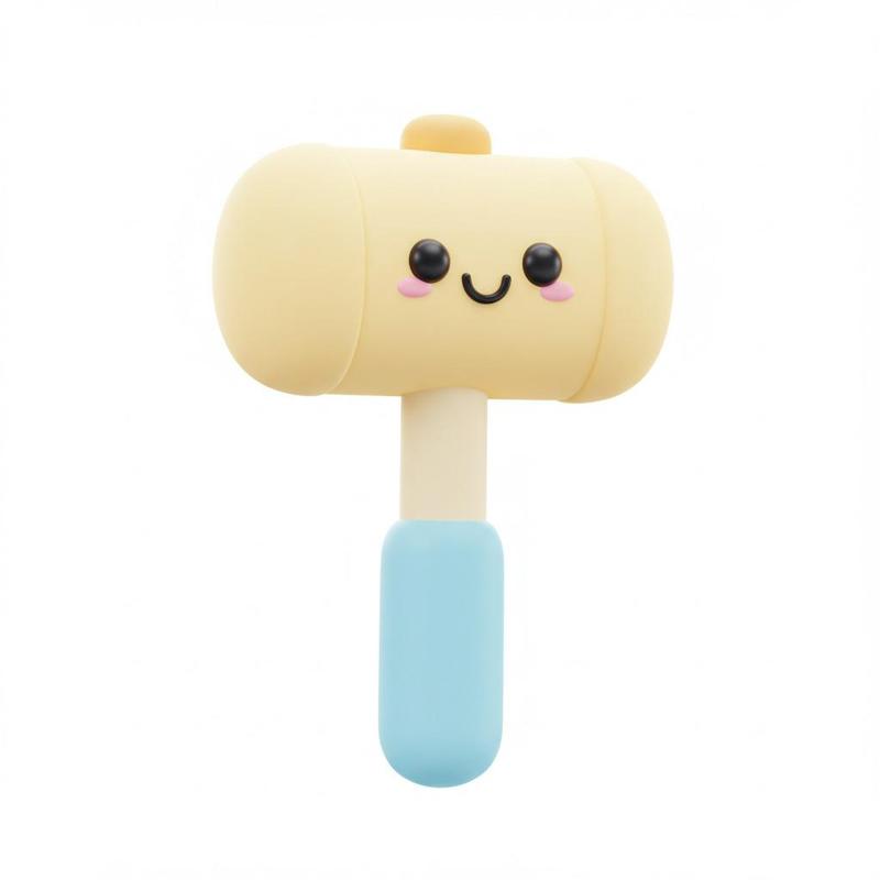 Cute Cartoon Hammer 3D Model | STL File for 3D Printing