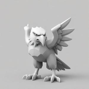 Majestic Eagle – 3D Model of a Powerful Bird of Prey