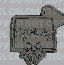 States with Bow Silicone Mold Housing - Wyoming