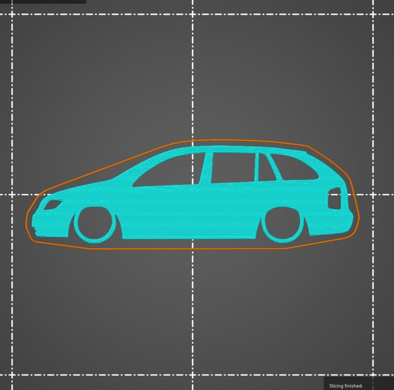 Skoda Fabia Mk1 6Y Wagon 2000-2007 silhouette key