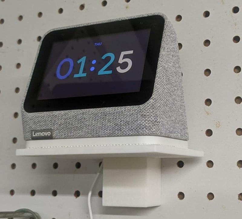 Lenovo Smart Clock 2 - Pegboard Mount