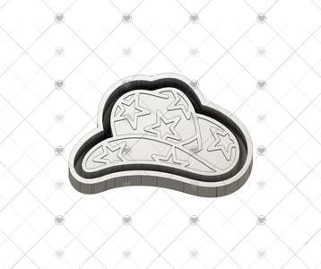 Star Cowboy Hat- Freshie STL- Make Your Own Mold