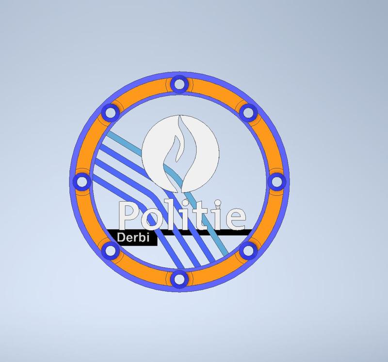 ignition cover derbi euro3 (flywheel cover) POLICE BELGIUM